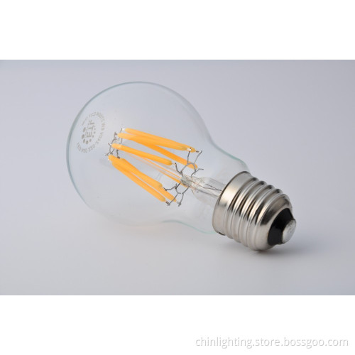 LED Edison filament light bulb A19 A60 filament bulb ES UL CE CUL listed
